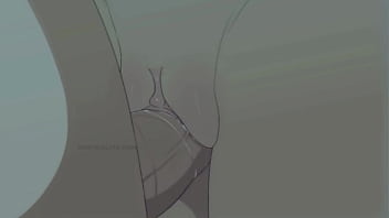 Hot evening perfect body gets filled with cum animation