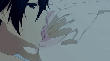 Hot evening perfect body gets filled with cum animation