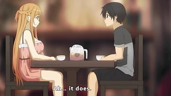 Hot evening perfect body gets filled with cum animation