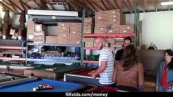 Tight teen fucks a man in front of the camera for cash 18