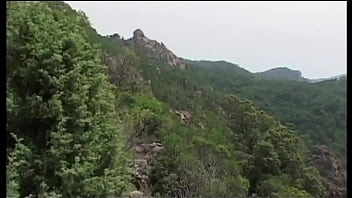 Threesome fuck on the river