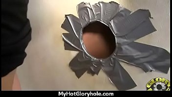 Sexy ebony enjoying gloryhole 20