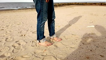 Walk On The Beach Ends With An Insertion In The Cock Brunette Big Ass Busty Big Cock Man In Underwear thumbnail