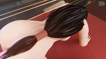 Aerith on tifa futanari