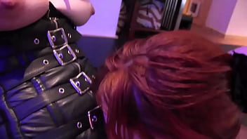 Bella vendetta submits fully to lesbian bettie bondage in her sex swing