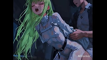 Green hair white shirt and the night she finally lets go