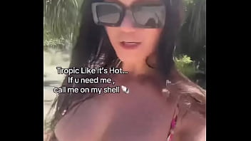 Tropic like it’s hot u need me call me on my shell bikini target