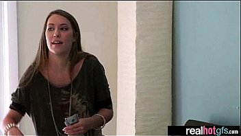 Sex tape with gorgeous gf enjoying action movie 18