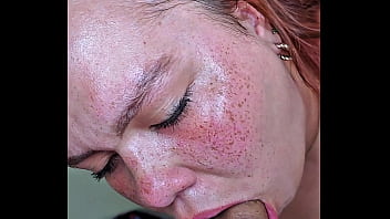 Fucking my redhead step sister's face with freckles
