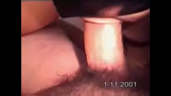 Loira mascarada chupando