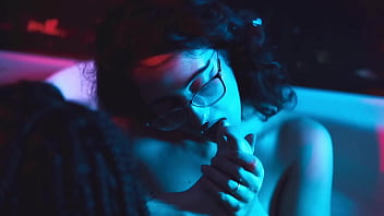 Foot fetish threesome with lesbians in the bathtub