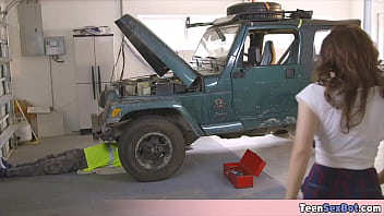 When the repairman is too sexy to resist