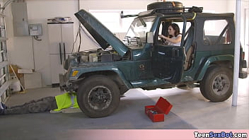 When the repairman is too sexy to resist