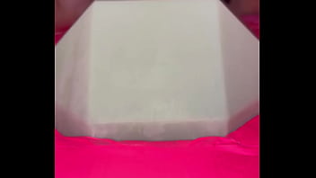 Tiny redhead rides a fence post cock