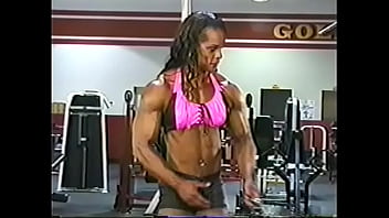 Big muscles in the gym