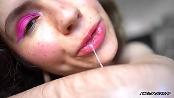 Seductive spit play with hairy arm allure custom