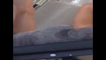 Young gril at fitness with sweaty armpit