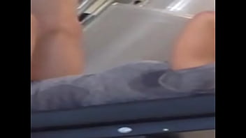 Young gril at fitness with sweaty armpit