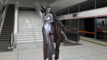 3d big boobs asian milf singer got fucked in public