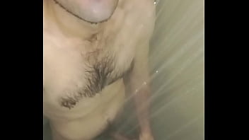 Man in shower