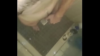 Man in shower