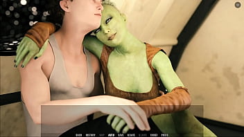 Tales from the unending void #20 busty green alien gets her ass pounded inside our spaceship massive anal creampie