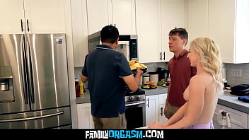Step father proudly rewards his son for attracting a new attractive girlfriend Step father proudly rewards his son for attracting a new attractive girlfriend