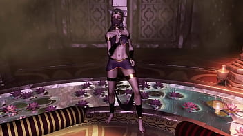 Shy catwoman slave erotic solo dances in luxery transparent clothing