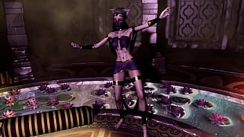 Shy catwoman slave erotic solo dances in luxery transparent clothing
