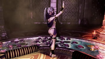 Shy catwoman slave erotic solo dances in luxery transparent clothing