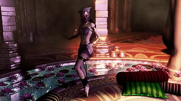 Shy catwoman slave erotic solo dances in luxery transparent clothing