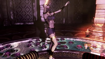 Shy catwoman slave erotic solo dances in luxery transparent clothing