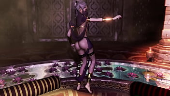Shy catwoman slave erotic solo dances in luxery transparent clothing