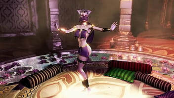 Shy catwoman slave erotic solo dances in luxery transparent clothing