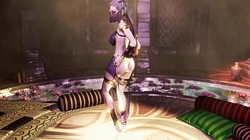 Shy catwoman slave erotic solo dances in luxery transparent clothing