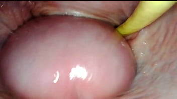 Hot internal pov camera inside her pussy while i fill her with cum