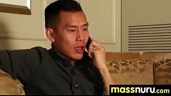 Slippery nuru massage for lucky dude 11