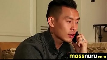 Slippery nuru massage for lucky dude 11