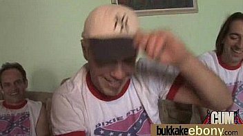 Ebony Babe Sucks Too Many White Cocks 2 thumbnail