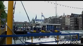 Gal gives hand and blowjob