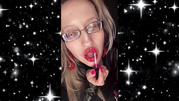 Big lips lipstick sissy asmr total obedience