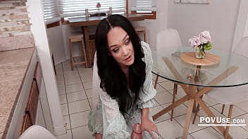 Step dad said he can touch anything you want except her pussy so he freeused her ass