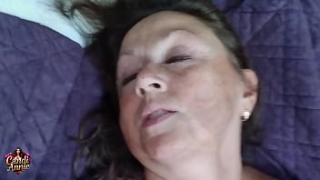 Mature milf candi annie gets eaten then gets a big creampie filling of cum