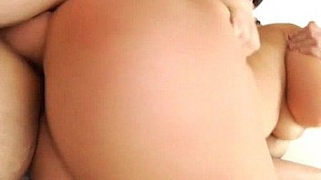 Stiff brunette starts with a striptease part 3