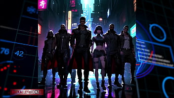 Cyberpunk Rebel Youth Assemble Futuristic Hip Hop Fashion thumbnail