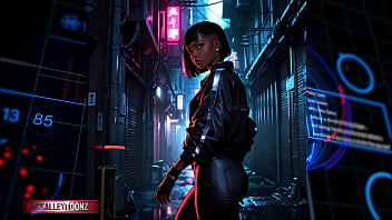 Cyberpunk rebel youth assemble futuristic hip hop fashion