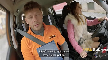 Student gives driving teacher pussy pussy to make him happy happy