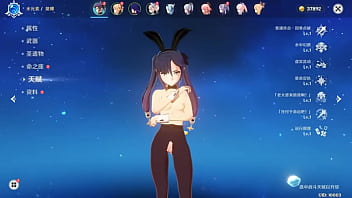 王何惜 or hexilucky genshin impact mod for mona bunny girl nude from a chinese mod that like doing nude lewds and posting