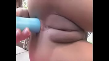 Hot latina putting dildo up up ass