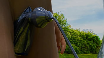 Guy masturbated by creature